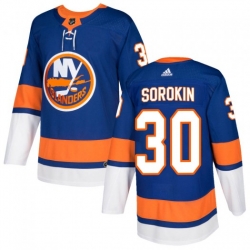 Youth Ilya Sorokin New York Islanders Adidas Authentic Royal Home Jersey