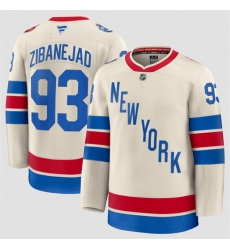 Men New York Rangers 93 Mika Zibanejad Beige 2026 Winter Classic Stitched Hockey Jersey