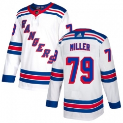 Men New York Rangers KAndre Miller  Adidas Authentic White Stitched NHL Jersey