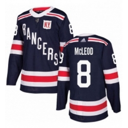 Mens Adidas New York Rangers 8 Cody McLeod Authentic Navy Blue 2018 Winter Classic NHL Jersey 