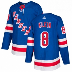 Mens Adidas New York Rangers 8 Kevin Klein Premier Royal Blue Home NHL Jersey 