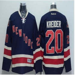 New York Rangers #20 Chris Kreider Dark Blue 85TH Anniversary Third Stitched NHL Jersey