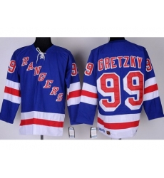 New York Rangers 99 Wayne Gretzky Blue NHL Jerseys