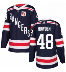 Youth Adidas New York Rangers 48 Brett Howden Authentic Navy Blue 2018 Winter Classic NHL Jersey 