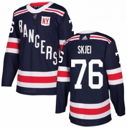 Youth Adidas New York Rangers 76 Brady Skjei Authentic Navy Blue 2018 Winter Classic NHL Jersey 