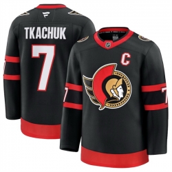 Men Ottawa Senators Active Player Custom Black 2024 25 Home Stitched Hockey Jersey