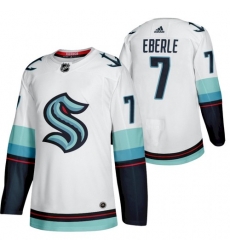 Men Seattle 7 Kraken Jordan Eberle 2022 Away White Jersey