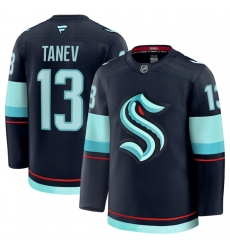 Men Seattle Kraken 13 Brandon Tanev Navy 2024 25 Home Stitched Hockey Jersey