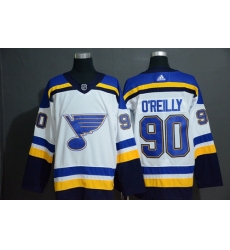 Blues 90 Ryan O 27Reilly White Adidas Jersey