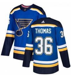 Youth Adidas St Louis Blues 36 Robert Thomas Premier Royal Blue Home NHL Jersey 