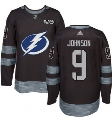 Lightning #9 Tyler Johnson Black 1917 2017 100th Anniversary Stitched NHL Jersey