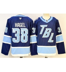 Men Tampa Bay Lightning 38 Brandon Hagel Blue 2026 Stadium Series Stitched Jersey Men Tampa Bay Lightning 38 Brandon Hagel Blue 2026 Stadium Series Stitched Jersey