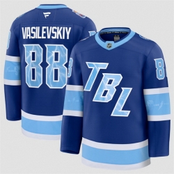 Men Tampa Bay Lightning 88 Andrei Vasilevskiy Blue 2026 Stadium Series Stitched Jersey