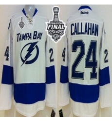 Tampa Bay Lightning #24 Ryan Callahan White 2015 Stanley Cup Stitched Youth NHL Jersey