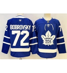 Men Toronto Maple Leafs  72 Sergei Bobrovsky Fanatics Home Blue Premium Jersey