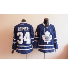 Toronto Maple Leafs 34 REIMER BLUE JERSEY