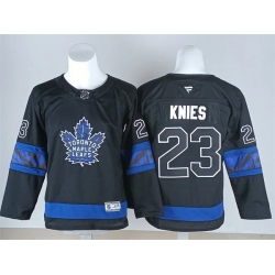 Youth Toronto Maple Leafs  Matthew Knies Fanatics Black Alternate Reversible Next Gen Jersey