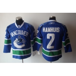 Vancouver Canucks 2 Dan Hamhuis Blue Jerseys