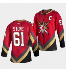 Vegas Golden Knights 61 Mark Stone 2021 Reverse Retro Red Jersey