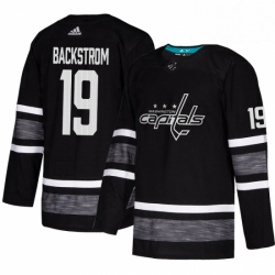 Mens Adidas Washington Capitals 19 Nicklas Backstrom Black 2019 All Star Game Parley Authentic Stitched NHL Jersey 