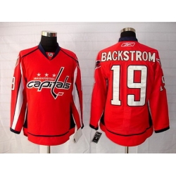 Youth KIDS Washington Capitals #19 BACKSTROM red