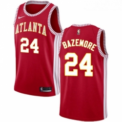 Womens Nike Atlanta Hawks 24 Kent Bazemore Authentic Red NBA Jersey Statement Edition 