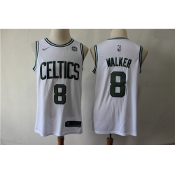 Celtics 8 Kemba Walker White Nike Swingman Jersey