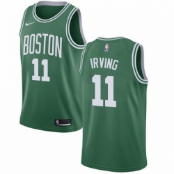 Mens Nike Boston Celtics 11 Kyrie Irving Swingman GreenWhite No Road NBA Jersey Icon Edition 