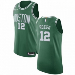 Mens Nike Boston Celtics 12 Terry Rozier Authentic GreenWhite No Road NBA Jersey Icon Edition 