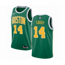 Mens Nike Boston Celtics 14 Bob Cousy Green Swingman Jersey Earned Edition