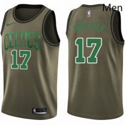 Mens Nike Boston Celtics 17 John Havlicek Swingman Green Salute to Service NBA Jersey