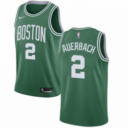 Mens Nike Boston Celtics 2 Red Auerbach Swingman GreenWhite No Road NBA Jersey Icon Edition