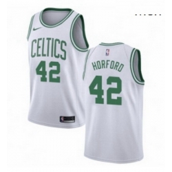 Mens Nike Boston Celtics 42 Al Horford Swingman White NBA Jersey Association Edition