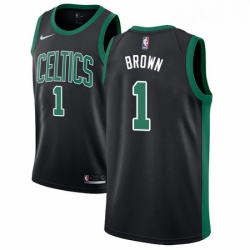 Womens Adidas Boston Celtics 1 Walter Brown Swingman Black NBA Jersey Statement Edition