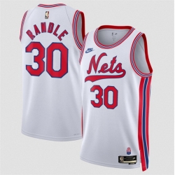 Men Brooklyn Nets  30 Julius Randle White 2026 27Classic Edition Stitched Basketball Jersey