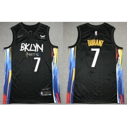 Men Brooklyn Nets Kevin Durant #7 75th Anniversary Nike Swingman Stitched Basketball Jersey