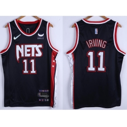 Men Brooklyn Nets Kyrie Irving #11 75th Anniversary Swingman Stitched Basketball Jersey