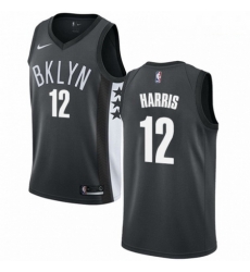 Mens Nike Brooklyn Nets 12 Joe Harris Swingman Gray NBA Jersey Statement Edition 