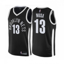 Youth Brooklyn Nets 13 Dzanan Musa Swingman Black Basketball Jersey City Edition 