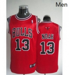 Bulls 13 Joakim Noah Stitched Red NBA Jersey