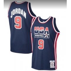 Men Chicago Bulls  9 Michael Jordan Navy Home 1992 Dream Team Stitched Basketball Jersey