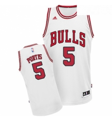 Youth Adidas Chicago Bulls 5 Bobby Portis Swingman White Home NBA Jersey 