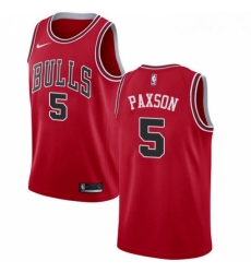 Youth Nike Chicago Bulls 5 John Paxson Swingman Red Road NBA Jersey Icon Edition 