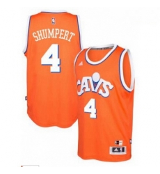 adidas Cleveland Cavaliers 4 Iman Shumpert Orange Hardwood Classics Swingman Jersey