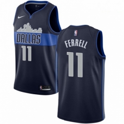 Mens Nike Dallas Mavericks 11 Yogi Ferrell Swingman Navy Blue NBA Jersey Statement Edition 