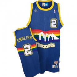 Men Denver Nuggets Alex English #2 Swingman Light Blue Adidas Throwback Jersey