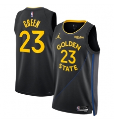 Men Golden State Warriors 23 Draymond Green Black 2024 25 Statement Edition Stitched Basketball Jersey