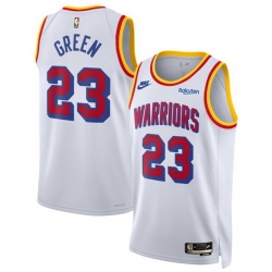 Men Golden State Warriors 23 Draymond Green White 2024 25 Classic Edition Stitched Basketball Jersey