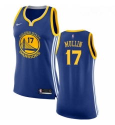 Womens Nike Golden State Warriors 17 Chris Mullin Swingman Royal Blue Road NBA Jersey Icon Edition