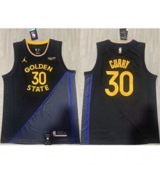 Youth Golden State Warriors 30 Stephen Curry Black Stitched Basketball Jersey